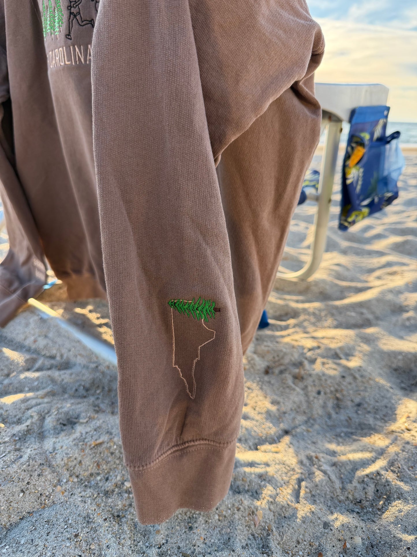 North Carolina Girls Run Club in the color Espresso by Comfort Colors