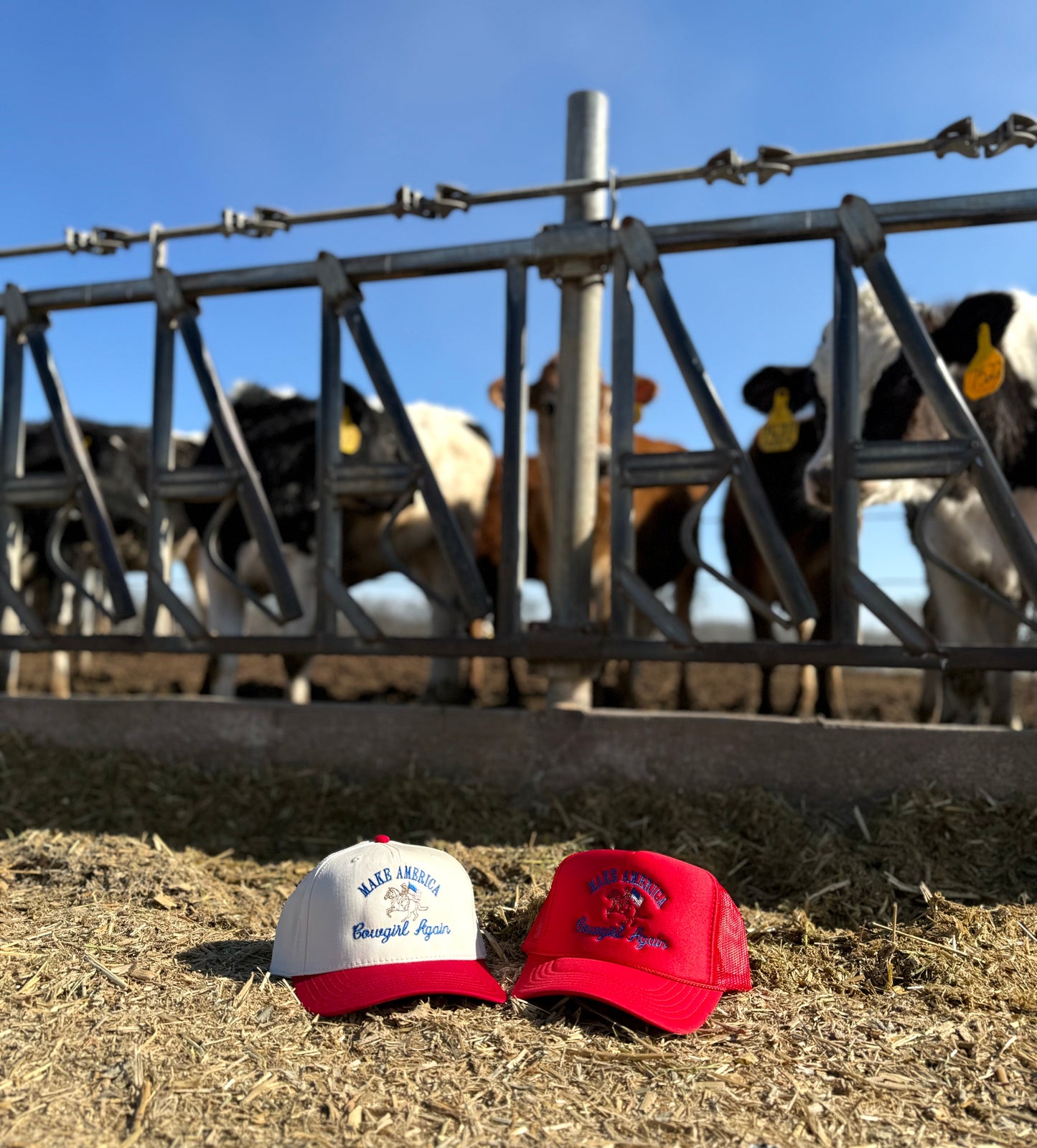 "Make America Cowgirl Again" two-tone canvas Otto 5 panel hat