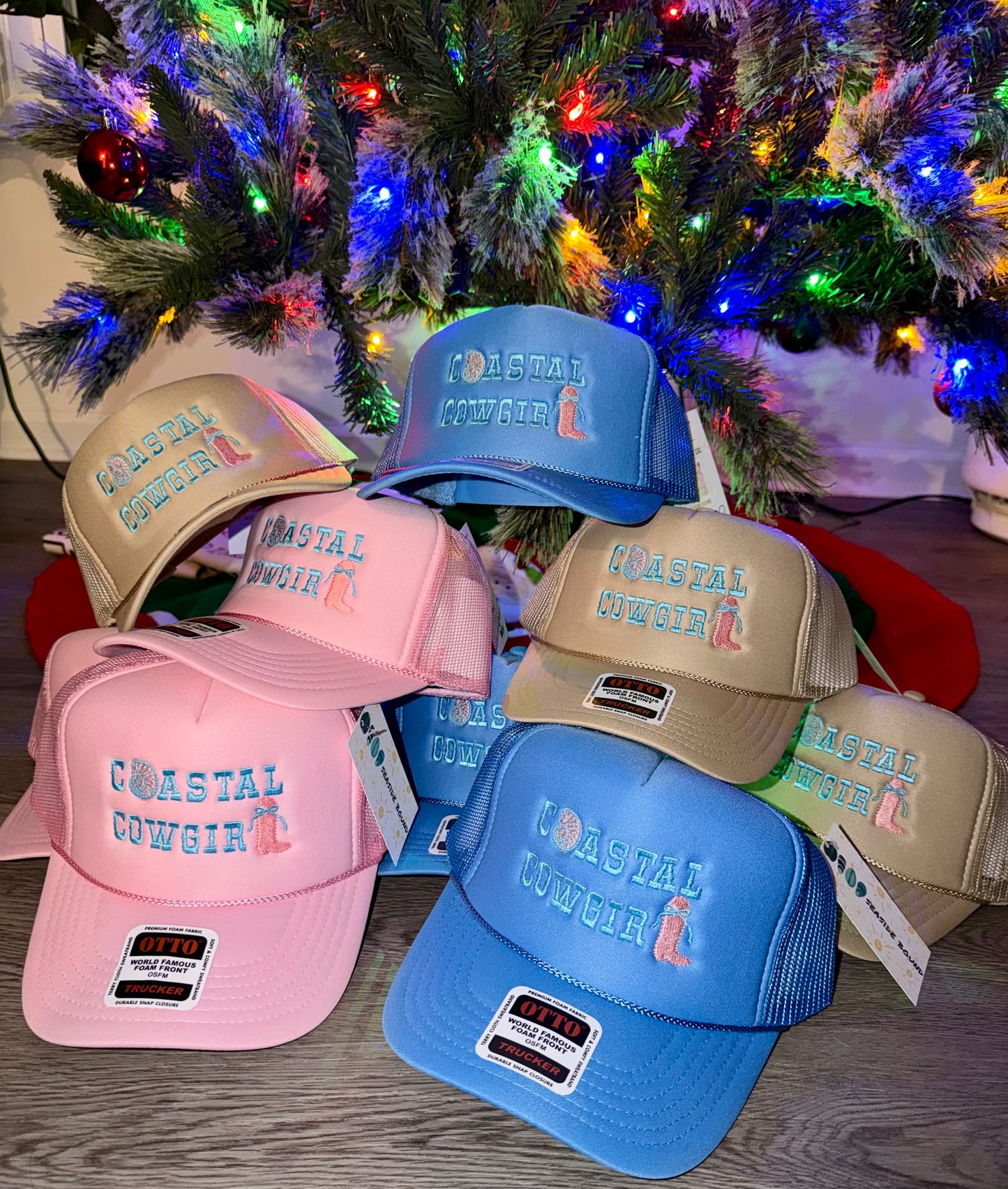 Coastal Cowgirl- Pink Otto Trucker Hat
