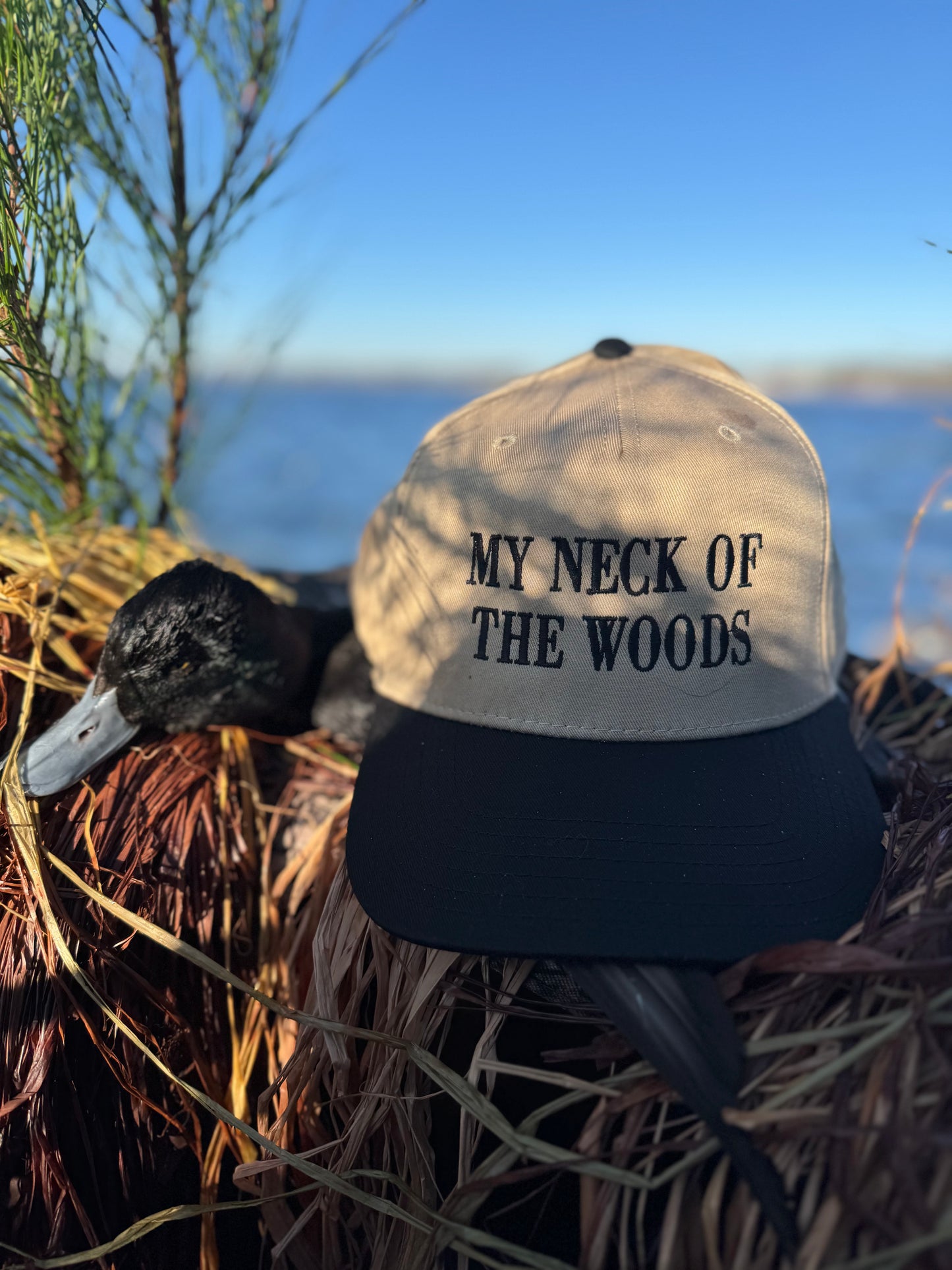 “MY NECK OF THE WOODS” 2-tone canvas 5 panel Otto Hat