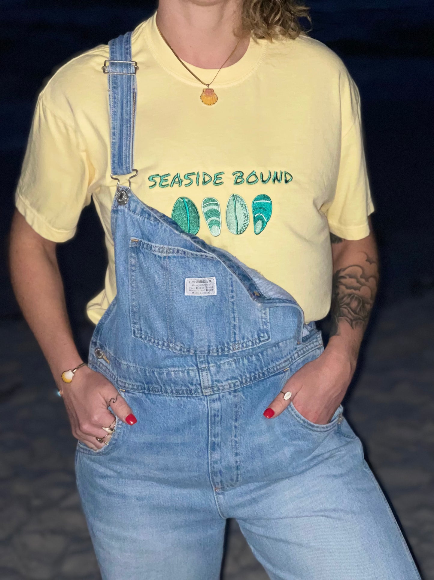 seaside bound Comfort Colors tee