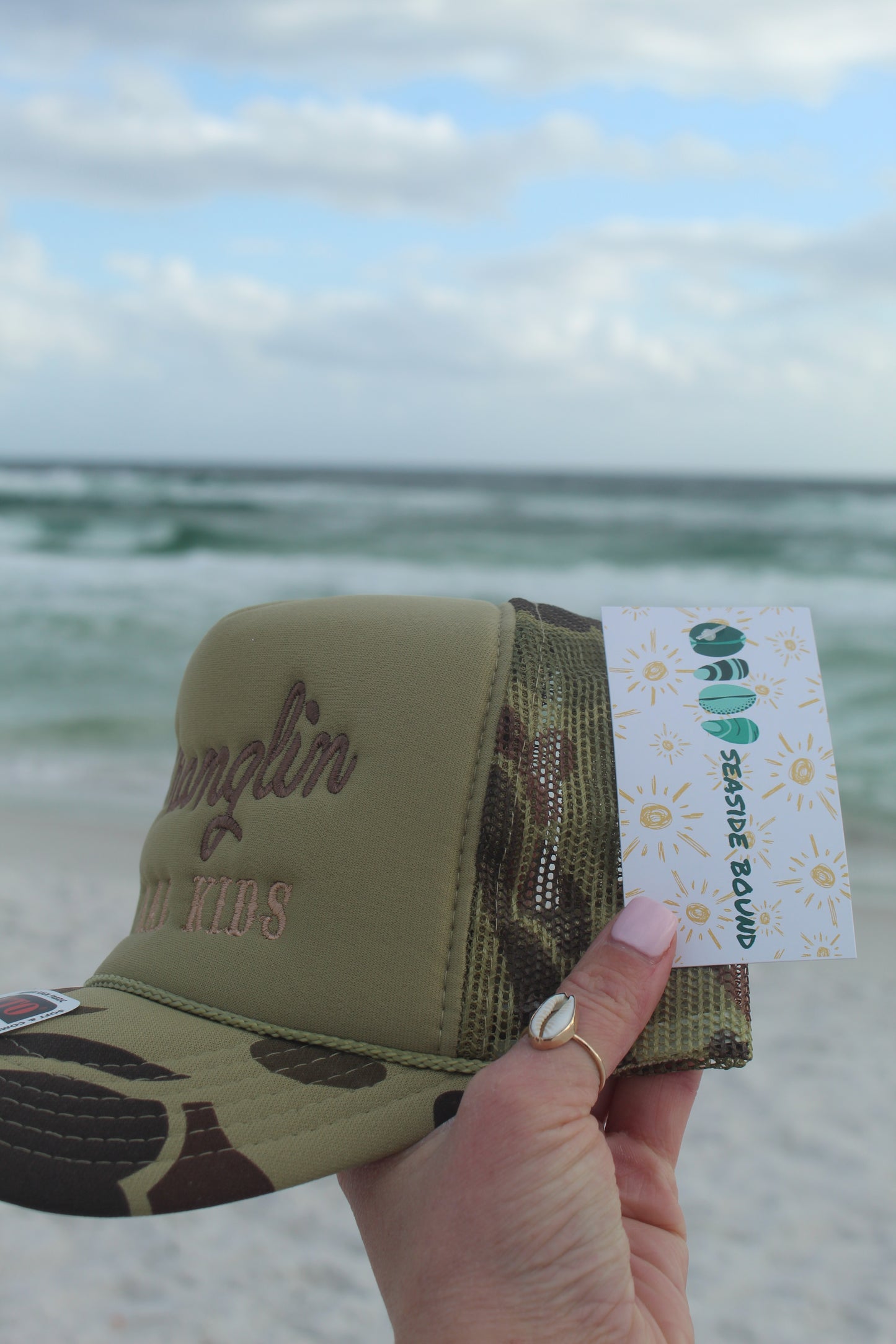 Wranglin Feral Kids - Camouflauge Trucker Hat