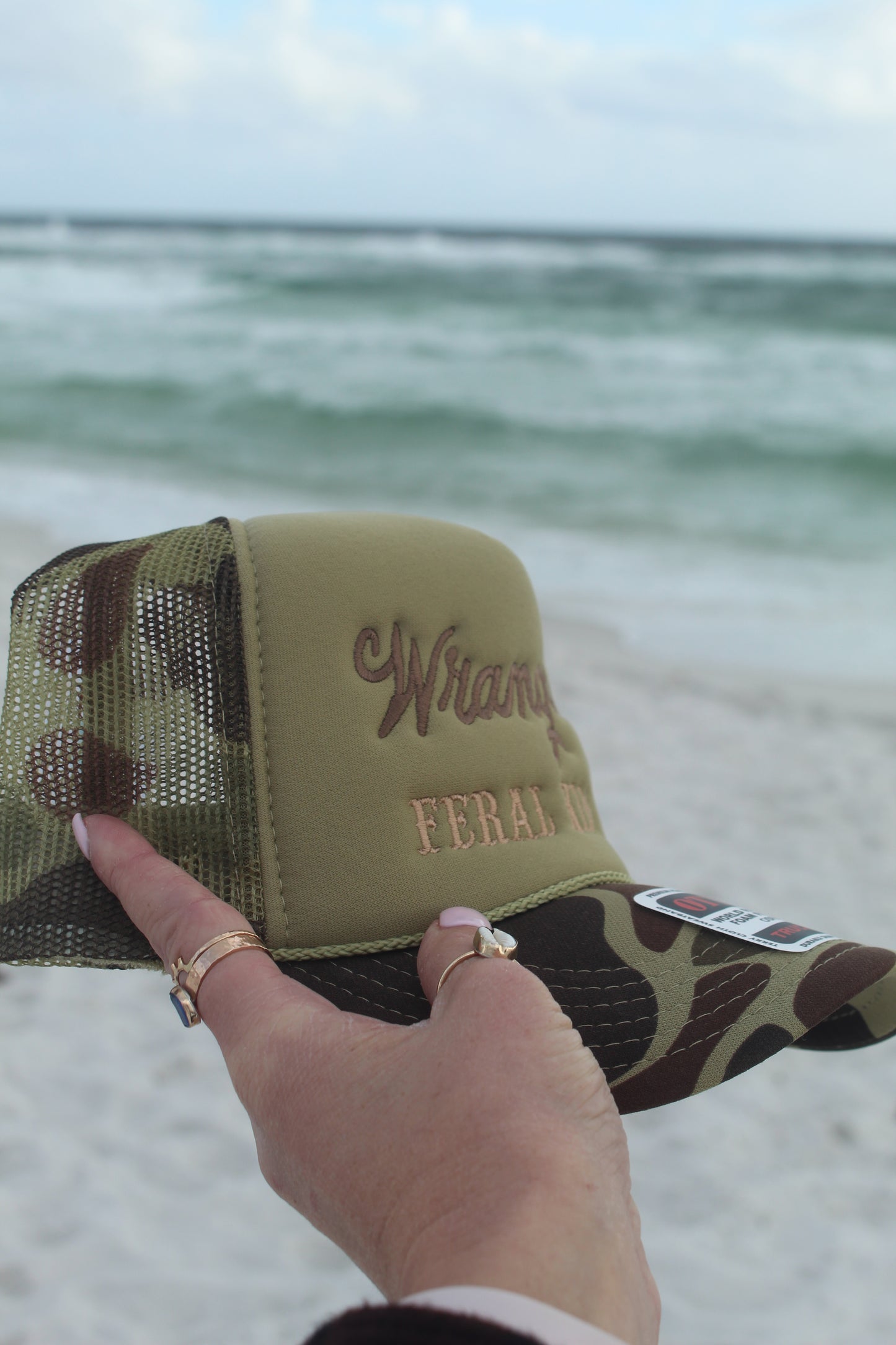 Wranglin Feral Kids - Camouflauge Trucker Hat