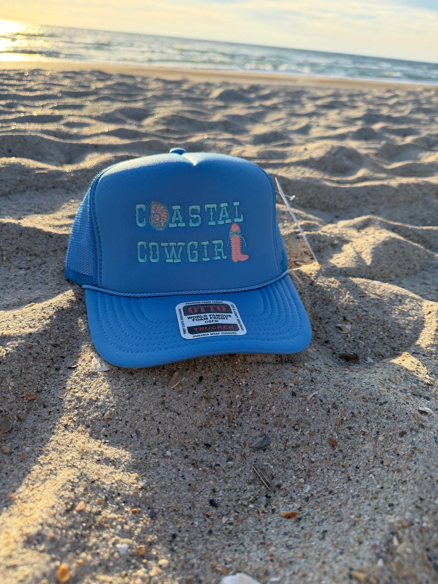 Coastal Cowgirl- Pink Otto Trucker Hat