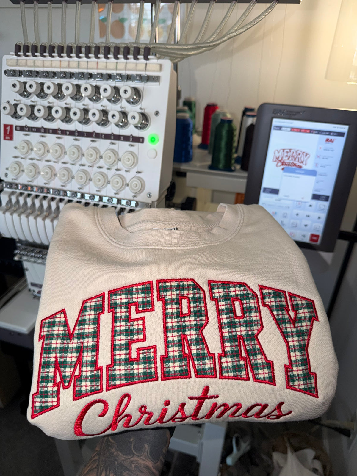 Merry Christmas Appliqué