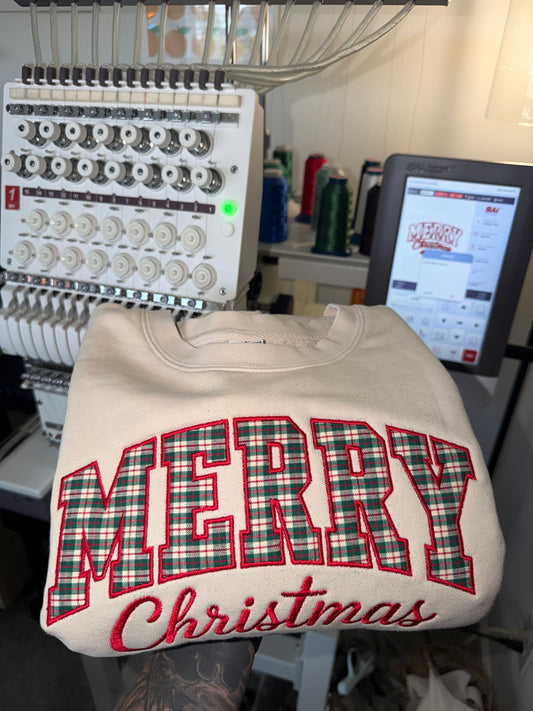 Merry Christmas Appliqué