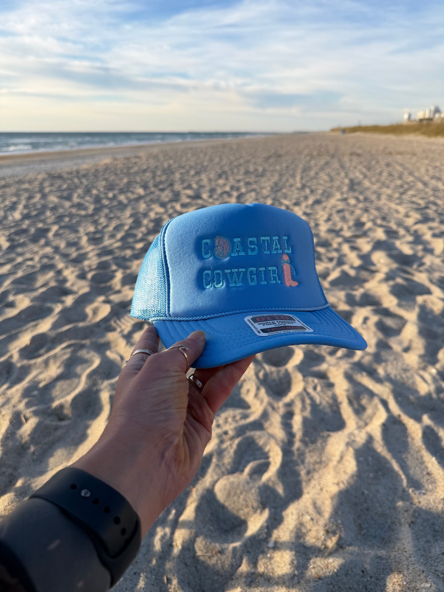 Coastal Cowgirl- Pink Otto Trucker Hat