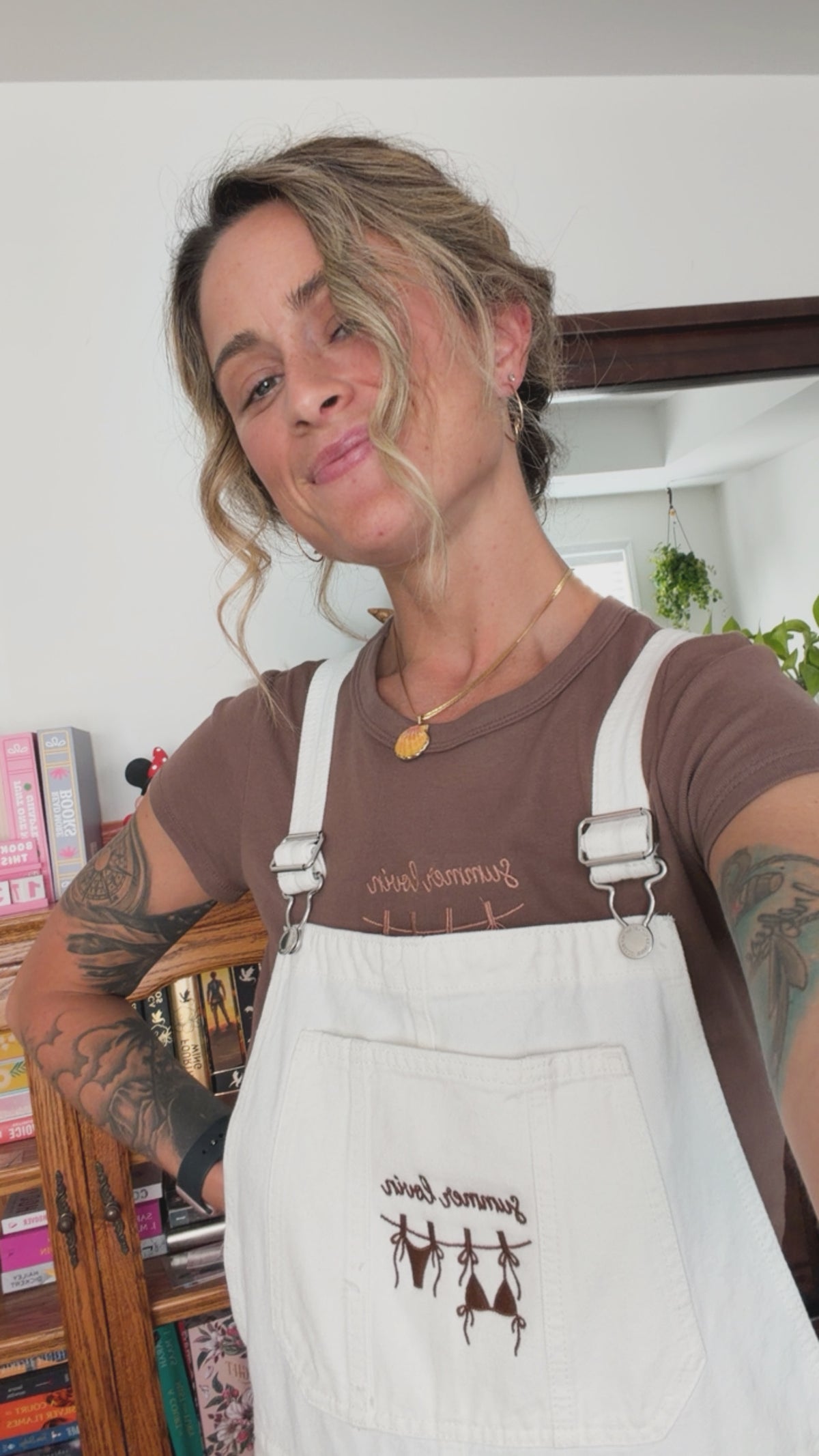 White Long Summer Lovin Overalls