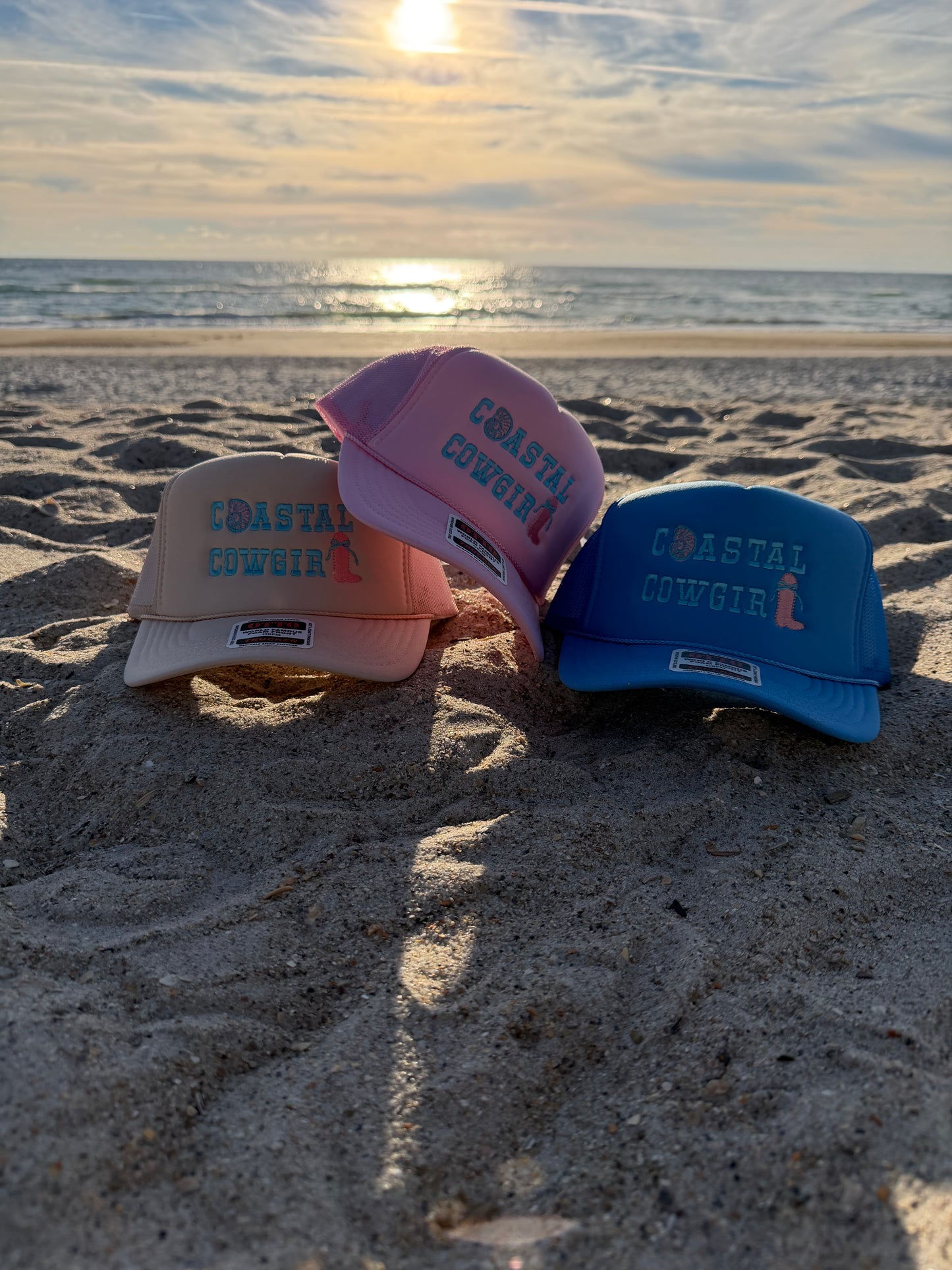 Coastal Cowgirl- Pink Otto Trucker Hat