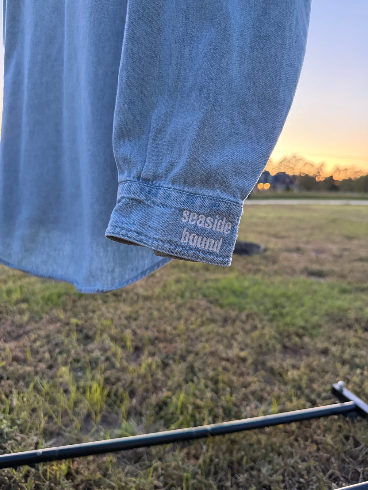 Light Blue Levi Vintage Denim Button Down Item #1