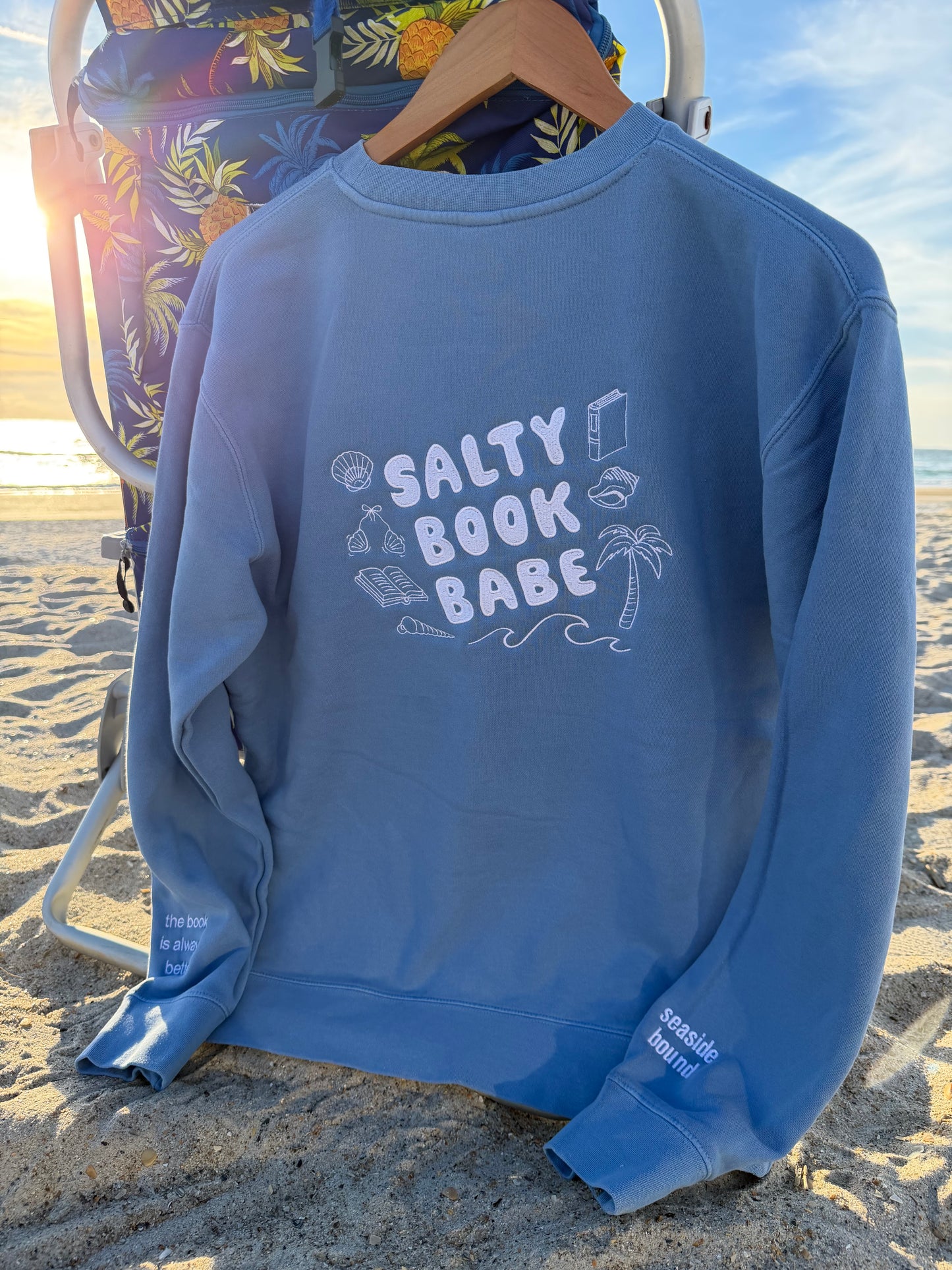 Salty Book Babe in Pigment Light Blue by Independent Trading Co.