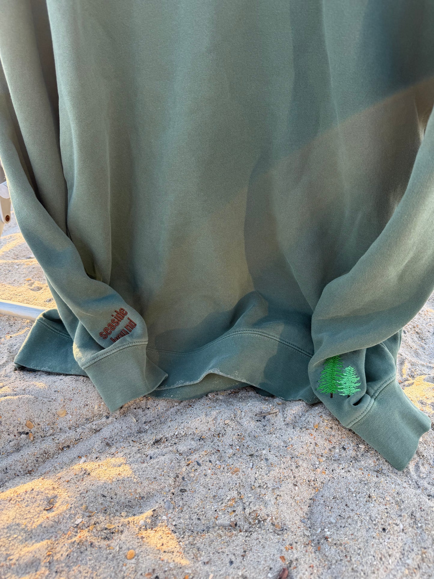 I’m literally just a Carolina Girl Crewneck in Pigment Alpine Green by Independent Trading CO