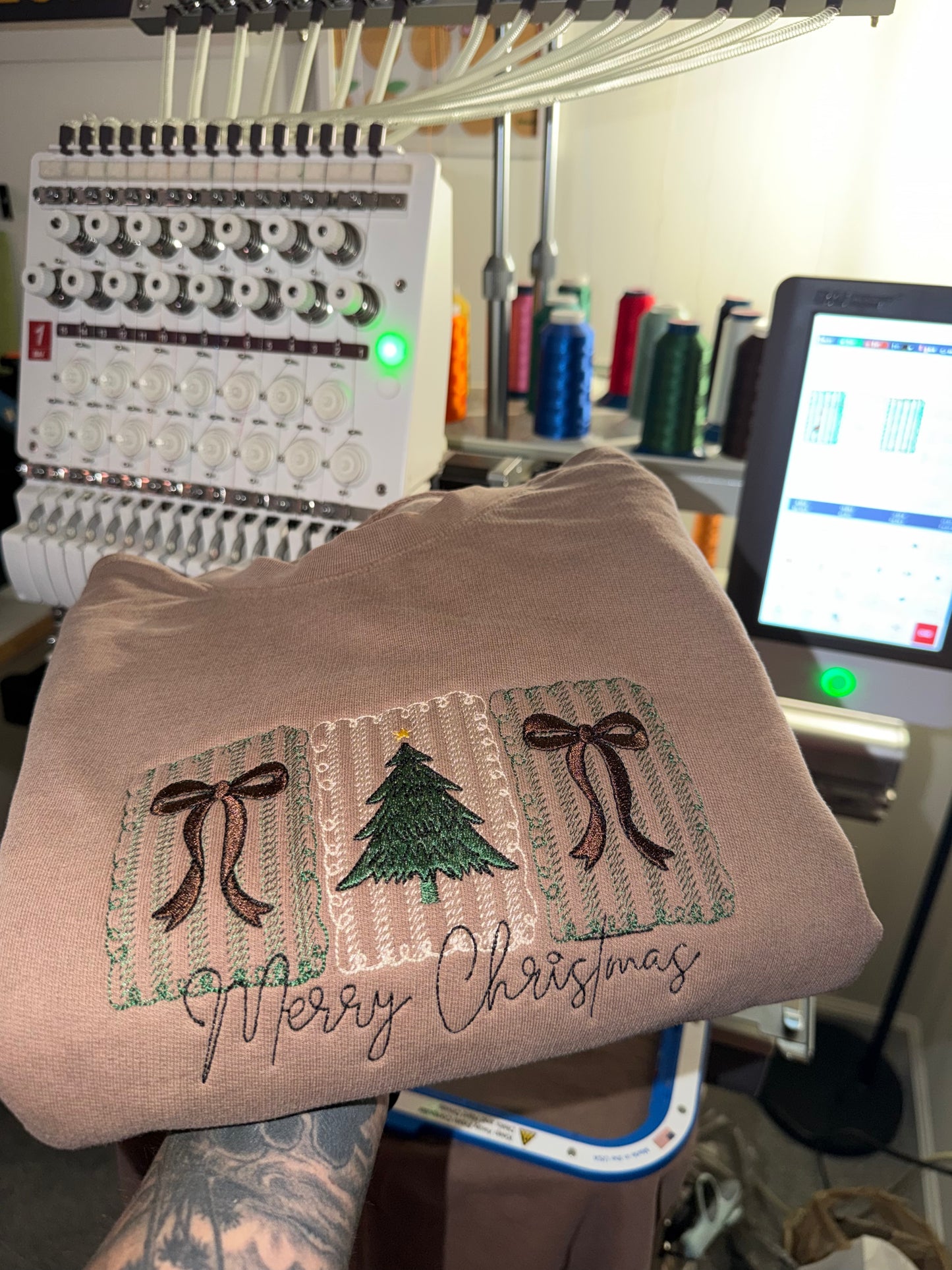 Merry Christmas coquette crewneck