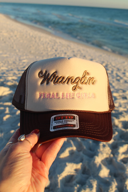 Wranglin Feral Lil' Girls  - Brn/Tan/Brn Otto Trucker Hat