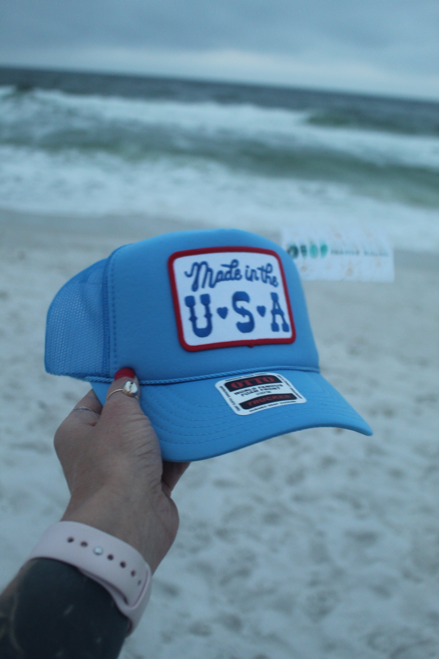 Made in the USA Theme- Blue Otto Trucker Hat