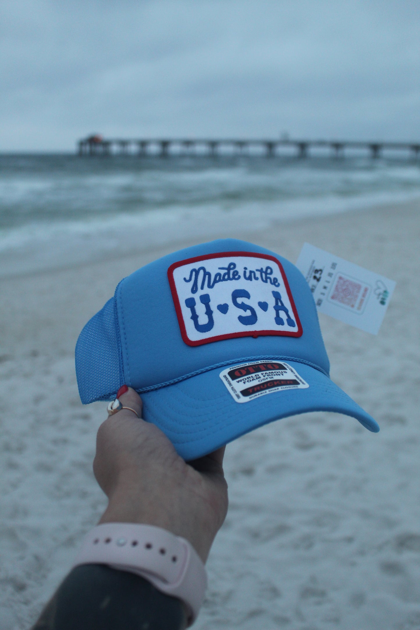 Made in the USA Theme- Blue Otto Trucker Hat