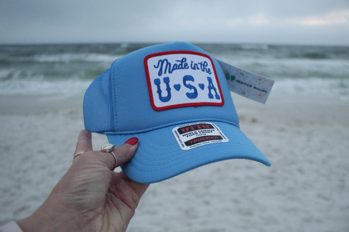 Made in the USA Theme- Blue Otto Trucker Hat