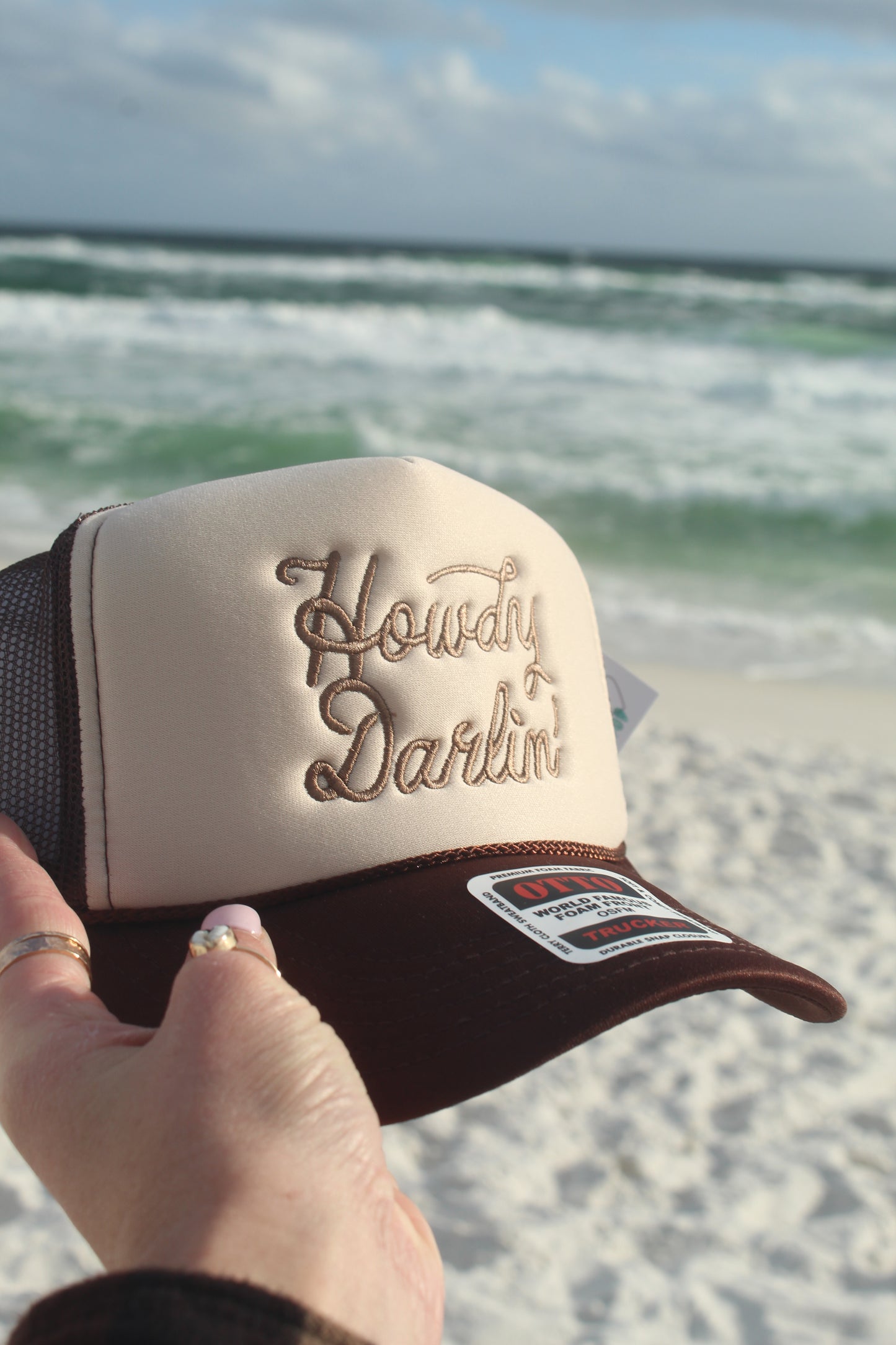 Howdy Darlin- Brn/Tan/Brn Otto Trucker Hat