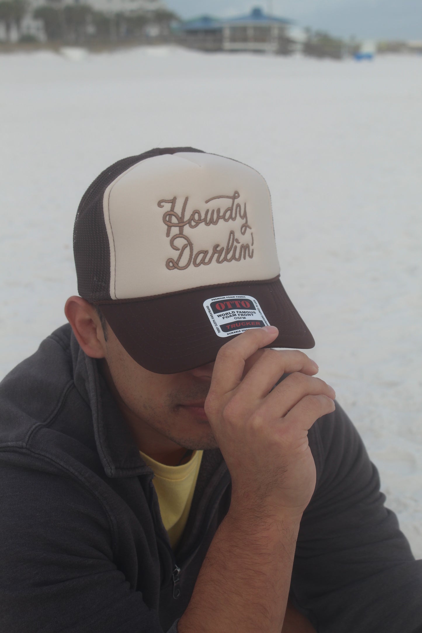 Howdy Darlin- Brn/Tan/Brn Otto Trucker Hat